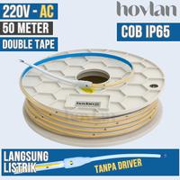 Gambar Led Strip Cob 220V AC 50 Meter Selang Dotless Transparant Lampu Anti Air Waterproof Outdoor Tanpa Trafo - 3000K Warm White dari Hovlan Lighting undefined 1 Tokopedia