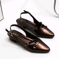 Gambar Adeka Corner OMIKA heels wanita 3 cm Sandal sepatu sendal coquette High hak Perempuan kerja Flat Pesta Bahan Sintetis Glossy Premium Anti Slip Elegan Modern Shoes - hitam, 37 dari ADEKA CORNER adk shoes undefined 1 Tokopedia