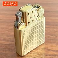 Gambar New ZORRO Dual Fire Torch Insert Lighter Gas Jet Windproof Flint Gasoline Oil Lighter Inflatable Butane Kerosene Liner DIY Tool dari Ressa Andiji undefined 3 Tokopedia