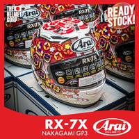 Gambar ARAI RX7X NAKAGAMI GP3 FULL FACE MOTOGP HELMET RX-7X NAKAGAMI GP-3 ORIGINAL dari Strong Online 63 undefined 3 Tokopedia