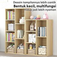 Gambar ALOVE Rak Buku 7 Susun Serbaguna Rak Kayu Mainan Lemari Buku Rak Baju Rak Dapur Rak Helm - 7L-Putih-48_96_24CM dari ALOVE HOME undefined 4 Tokopedia