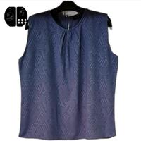 Gambar Inner Sleeveless Motif / Dalaman Wanita Atasan Tanpa Lengan Jumbo Embos Original NH Terbaru Terlaris Hitam Top Katun Dewasa Tebal Basic Casual Dalaman Kamisol Cantik Nyaman Outer Fit Rompi Panjang Garis Stretch Kotak - Hitam, M dari Enha18 undefined 3 Tokopedia