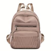 Gambar Tas Ransel Wanita Korean Style Cewek Nilon Kokoli Bordir Banyak Kantong Waterproof Backpack Gendong Tas Kerja Kuliah Sekolah Fashion Trendy Now Hitam Kulit Perempuan - KHAKI dari Sanbagstore undefined 2 Tokopedia