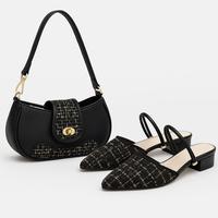 Gambar Paket hemat 2set sandal wanita hak3cm Vina dan tas wanita daira - vina hitam+tas daira htm, 36 dari tipani77 collections undefined 1 Tokopedia