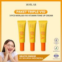 Gambar MORLAB - PAKET TRIPLE V10 VITAMIN TONE UP CREAM (BPOM) - Default dari Eilecn Grace undefined 1 Tokopedia