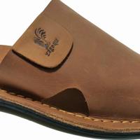 Gambar sandal pria kokop kulit sapi bandung cibaduyut - Cokelat, 39 dari Drubble Store undefined 1 Tokopedia