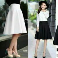 Gambar Rok Mexi Pendek Onder Midi Pendek Bahan Scuba Santai Wanita Mini Dewasa - Hitam, XL dari NA COLLEXTION undefined 5 Tokopedia