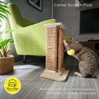 Gambar Garukan Kucing Sudut Pelindung Sofa & Furniture, Garukan Kucing / CORNER SCRATCH POST dengan Cat Teaser dari Miuw-Meow Project undefined 3 Tokopedia