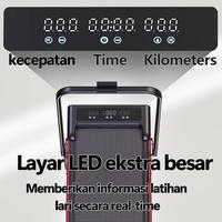 Gambar NEW!! READY!! MY-HI Treadmill portable B30 incline 380kg Treadmill Elektrik listrik lipat Walking Pad Running BEST SELLER!! - Hitam+Pegangan+8th dari CV PUSAT CERIA undefined 4 Tokopedia
