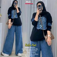 Gambar nella set/setelan cutbray jeans/oneset jeans cutbray. setelan kaos combad celana cutbray . setelan kaos combad premium - putih dari kalfi store solo undefined 2 Tokopedia