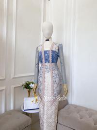 Gambar NovitaRofia X Yura Kebaya Kondangan Viral Kebaya Wisuda Garden kelulusan - Denim, S dari Butik Novitarofia undefined 3 Tokopedia