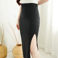 Gambar Korean Skirt Span Rok Span Panjang Perempuan Style Rok Karet Wanita 105 - BLACK, S dari NOIR FASHION undefined 4 Tokopedia