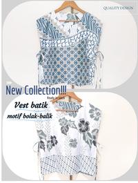 Gambar Vest Batik Wanita Motif BOLAK BALIK DOUBLE Cardigan Vest Batik Wanita Outer Batik Viral V Atasan Batik Rompi Batik Outfit ompi Batik Wanita/ Outer Batik Katun Wanita Premium Batik Vest Rompi Casual Tanpa Lengan - bunga pink dari Fiddinshop undefined 3 Tokopedia