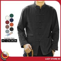 Gambar NEW KOKO CHEONGSAM BAJU PRIA MUSLIM LENGAN PANJANG IP-MAN CHINA KATUN MADINAH PREMIUM BIG SIZE M-3XL / LAZY KANCING NYAMAN DEWASA  MEWAH MOTIF BAJU IMLEK ORI - Hijau Tuton, XL dari GEMILANG TOKO' undefined 2 Tokopedia
