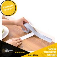 Gambar PREMIUM Strip Isolasi Perekat Lakban Seal Tape Sink Basing Edge PVC Waterproof caulk Strip For Sealing Tape Anti Rembes – Stiker Tahan Air untuk Dapur, Bathtub, Wastafel & Tepi Meja - Putih, 3.8 Cm x 3.2 M (1ROL) dari TheEverythingStoreID undefined 1 Tokopedia