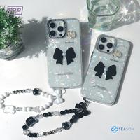 Gambar (REKOMENDASI) Case Handphone Iphone 13 PROMAX Acrylic Silikon Motif Diamond Flower + Strap [S01] Berlian Ponsel - STRAP PUTIH , IP 13 PROMAX dari Seasonstory_NEW undefined 3 Tokopedia