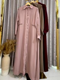 Gambar [ KODE M ] GAMIS ABAYA MUSLIMAH VIRAL LIVE HARGA SALE UMMU MAHER TANAH ABANG TUM - M55 dari Ummu Maher Tum undefined 4 Tokopedia