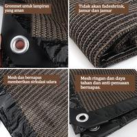 Gambar Paranet net 99% Anti-UV Sunshade Net Tabir Surya Coklat/Jaring Paranet/Paranet Shading Net/Garden Sunshade Net/Paranet Anti UV Dan Hujan Coklat - 2*2M dari kagk toko undefined 5 Tokopedia
