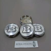 Gambar dop roda tutup velg mobil mercy chrome logo B brabus diameter 7,5 cm harga satuan 1pcs dari Roda Otooto_NEW undefined 1 Tokopedia