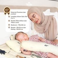 Gambar NAFA BABY - Bedcover Bayi Bantal Guling | Sutra Tencel - MOCCA POLOS dari Kiara Moon undefined 2 Tokopedia