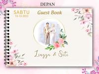 Gambar buku tamu wedding - buku tamu pernikahan - 01 dari aheshopp undefined 1 Tokopedia