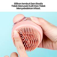 Gambar Sikat Keramas dengan Wadah Cairan – Sikat Pijat Kulit Kepala Silikon untuk Dewasa, Membersihkan dan Memijat Rambut Secara Mendalam-jhy - 1pcs dari MITSUKOSHI undefined 4 Tokopedia