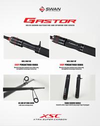 Gambar Joran Pancing Swan UL GASTOR, Solid Carbon Spinning dan Bait Casting, 150 - 210cm, BONUS PAPER CORE - GASTOR, 180cm SP dari Indonesia Fishing Shop undefined 3 Tokopedia