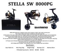 Gambar Reel Pancing Spinning SHIMANO STELLA SW - SW8000HG dari Jual Alat Pancing undefined 3 Tokopedia
