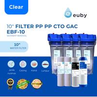 Gambar EUBY Paket Filter Air Sumur Tanah PDAM 10 inch PP PP CTO GAC - EUBY Clear Series PP PP CTO GAC, 5 mikron dari Tokonya Neesn undefined 2 Tokopedia