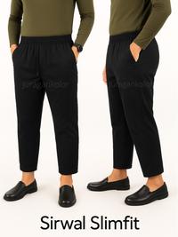 Gambar Celana Panjang Sirwal Slim Fit / Pangsi / cingkrang / laa isbal -SFT - Hitam, L to XL (28-34) dari Juragankolor undefined 3 Tokopedia