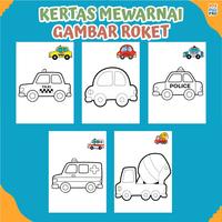 Gambar Gambar Mewarnai Mobil / Kertas Mewarnai Untuk Anak Usia Dini, PAUD, TK - MOBIL 1, A4 ( 21 X 29,7 CM ) dari yosdigipro undefined 2 Tokopedia