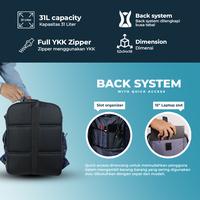 Gambar Backpack Hikemore Watsons Tas Ransel Pria Wanita Original - NAVY dari Riung Adventure undefined 5 Tokopedia