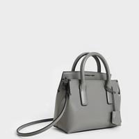 Gambar Tas Top Handle Structured Rene (Authentic) asli - Charles and Keith Selempang Wanita Kulit - Grey dari Gunichacha Shop undefined 3 Tokopedia