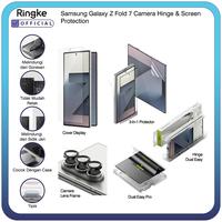 Gambar Screen Protector Ringke Compatible For Samsung Galaxy Z Fold 7 Dual Easy Pro / Cover Display / Camera Lens Frame / Hinge Dual Easy / 3-in-1 Film Pelindiung Layar Anti Gores Pelindung Kamera Metal Tempered Glass Free Install Tool - DualEasyPro dari OfficialStoreRingke undefined 1 Tokopedia