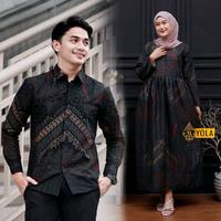 Gambar BAJU COUPLE BATIK PASANGAN TERBARU COUPLE BATIK SUAMI ISTRI KEKINIAN DRESS KELUARGA LEBARAN 2025 - Banyu Mili, Kemeja M Gamis Standar dari Nadin.Id02 undefined 2 Tokopedia
