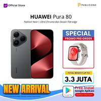 Gambar HUAWEI Pura 80 Smartphone l Ultra Chroma XMAGE Camera l Dual HUAWEI SuperCharge l Smart AI Features - Black, Simple dari PVBLIC ONE undefined 1 Tokopedia