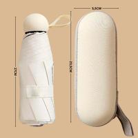 Gambar Payung Lipat Mini Otomatis FREE POUCH Kapsul UPF50+ Anti UV Folding Umbrella - PUTIH + BOX dari PERABOT VIRAL 88 undefined 4 Tokopedia