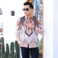 Gambar Kemeja Batik Lengan Panjang Motif Godong Gedang - Baju Formal Polymicro Adem dan Nyaman - Pria, Polymicro Batik Pria Kemeja Batik Lengan Panjang SIZE M L XL XXL Kain Pekalongan Casual Seragam Kerja - Godong Gedang, M dari Perkokoan id undefined 5 Tokopedia