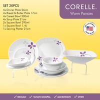 Gambar CORELLE Warm Pansies Dinner Set 20pcs / Set Piring Makan / Set Piring Mangkok Makan dari Corelle undefined 1 Tokopedia