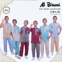 Gambar Baju Koko Setelan Anak Laki Laki 7 - 14 Tahun Model Lengan Pendek - Brown Blue, M dari ASH Arseta Clothing undefined 1 Tokopedia