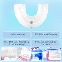 Gambar U Shaped Electric Toothbrush Teeth Whitening Dental 360 Degrees Ultrasonic Silicone Automatic Electric Toothbrush - Pink dari PANPANG BEBEK TERRRBARRRU undefined 4 Tokopedia