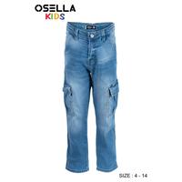 Gambar [NEW] Osella Kids Kliney Cargo Jeans 128O4001A | Celana Jeans Kargo Anak Laki-Laki - Blue Wash 4 y dari Osella Kids undefined 2 Tokopedia
