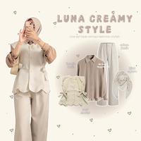 Gambar Aruna - 4in1 Outfit Hijab Wanita Terbaru | Setelan Hijab Wanita | Outfit Hangout Kekinian Set AA416 - ivory dari ARUNA APPAREL_NEW undefined 1 Tokopedia