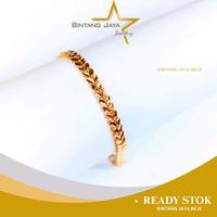 Gambar Gelang Emas Asli Model Rantai Daun EXT Love (16K) 3,67gr Ukuran 15.5CM – Desain Unik & Romantis, Cocok untuk Hadiah (TMG) dari Bintang Jaya Beje undefined 1 Tokopedia