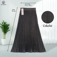 Gambar ROK MAXI PLISKETMOTIF POLKADOT KOREA STYLE - 236P BAHAN HYGET - Hitam dari Incheon styles undefined 4 Tokopedia