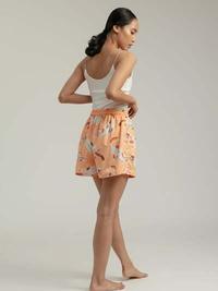 Gambar Celana Pendek Wanita Katun Ecovero | SARE studio x Ayang Cempaka sleepwear MARIRI in Peach Gembul - S dari SARE Studio_NEW undefined 2 Tokopedia