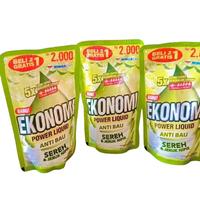 Gambar Ekonomi Power Liquid Anti Bau - Beli 2 Gratis 1, Rasa Sereh & Jeruk Nipis, Harga Spesial Rp 2.000 - 4+2 dari anwar vengeace undefined 1 Tokopedia