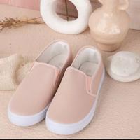 Gambar Sepatu wanita slip on tanpa tali kekinian korea flat Casual Shoes Sneakers Cewek Putih Kerja Perempuan - hitam, 36 dari D&Bcollection undefined 5 Tokopedia