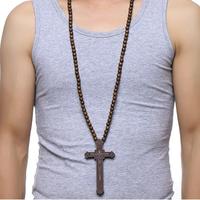 Gambar Kalung Salib Rosario Besar Panjang - Wooden Cross Rosary Necklace Lightweight / Salib Jesus High Quality PREMIUM Aksesoris Kristen Katolik Gantungan Mobil Kalung Kayu Ringan Kristiani Katholik Pria Wanita Cowok Cewek Laki Perempuan Unisex Import - Hitam dari ENRICO RYANDI GUNAWAN undefined 3 Tokopedia