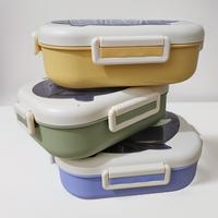 Gambar Kotak Bekal Makan Stainless / Lunch Box Anak 2 Sekat / Kotak Bekal Makan Bento Box Anak Dewasa - Kuning dari tosehoco_NEW undefined 5 Tokopedia